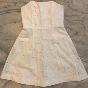 Lily Pulitzer White Strapless dress